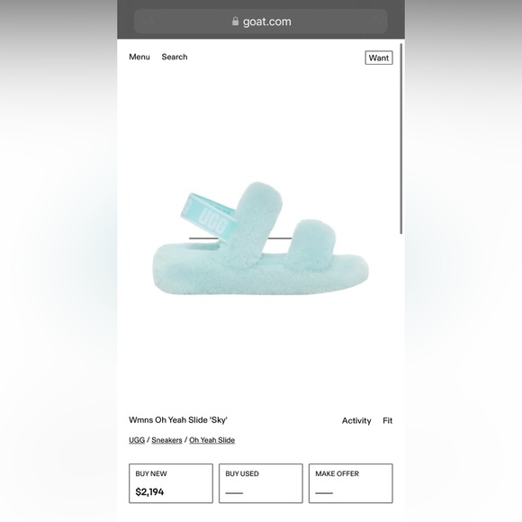 Women’s UGG Oh Yeah Slide Slippers in 'Sky' - Picture 10 of 11